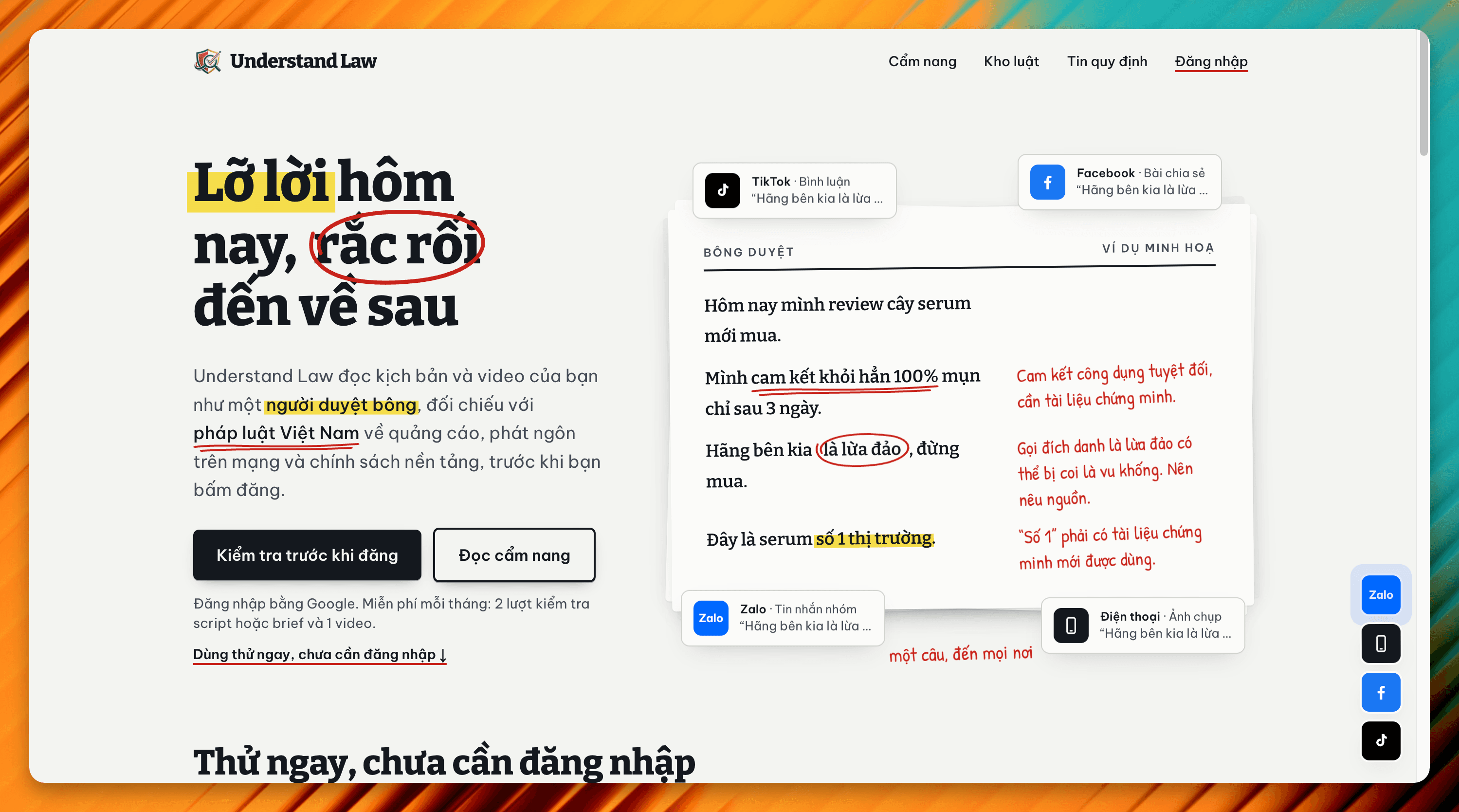 ULaw – AI-Powered Content Compliance SaaS Platform